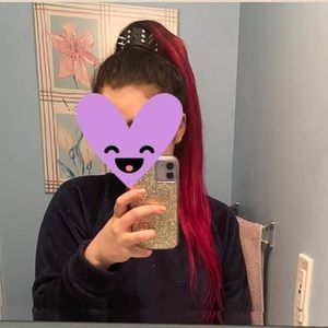 Human Hair Ombre Ponytail Clip in Extension